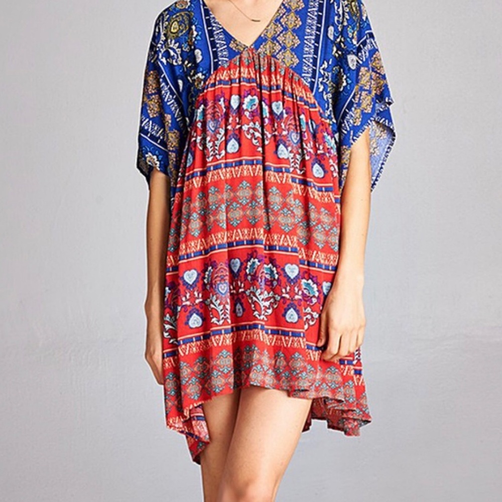 Boho Floral midi dress